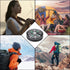 JiuGongmoup 5 Pack 25mm Backpacking Mini Pocket Compass Survival Button Compass for Hiking, Camping, Boating & Outdoor