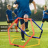 Hexagon Agility Ring Training Circle, Speed Agility Ladder, Football Footwork Trainer, 3Pcs Multicolor Fitness Equipment