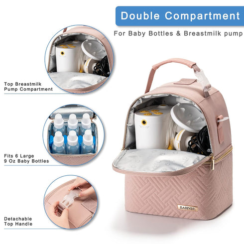 Pack Breastmilk Cooler Bag with Ice