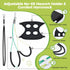 Dog Grooming Table Arm with Hammock - 35" Height Adjustable Arm with Clamp, Ideal for Small & Medium Pets