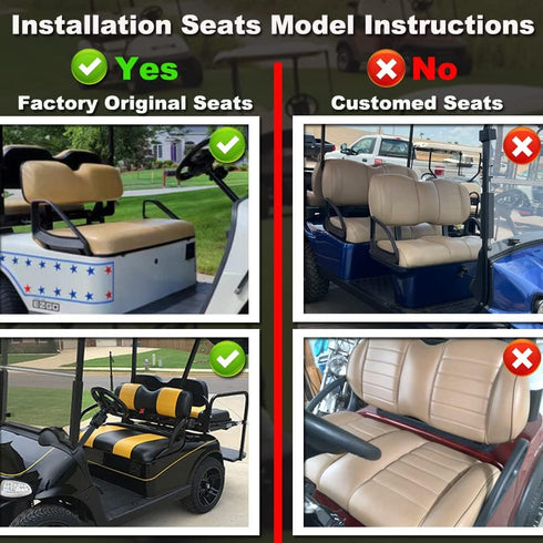 Golf Cart Seat Covers for EZGO TXT and RXV, Breathable Washable Sandwich Mesh Air Spacer, Renew Your Cart