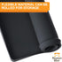 Neater Pet Brands Waterproof Silicone Pet Bowls Mat - Neater Mat Protect Floors from Food & Water (Midnight Black, 16"