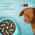 Non-Slip Slow Feeder Dog Bowl, Anti-Choke Design for Healthier Eating Habits
