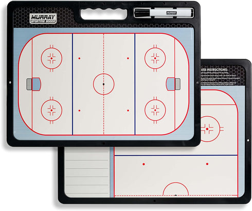 Murray Sporting Goods Premium Coaches Clipboard, Double-Sided Dry Erase Marker Board for Basketball, Baseball, Soccer
