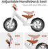 1-3 Old,12" 2-5 2-3 MetBelle Toddler Balance Bike Year No Pedal Kids Indoor Outdoor Toy Bike Years Old with Tool-Free