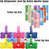 56 Pack Fasmov Dog Poop Trash Bag Holder Dispenser Dog Poop Waste Bag Holder, Leak Proof, Dispenser Pet Waste Disposal