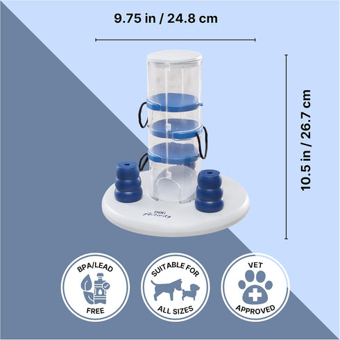 TRIXIE Intermediate Gambling Tower Strategy Game Dog Puzzle Toy, Level 2 Activity for Interactive Play and Enrichment