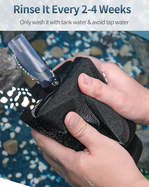 Pawfly Aquarium Bio Sponge Filter, Quiet Foam Filter for Betta Fry Shrimp and Small Fish Tanks up to 100 Gallons