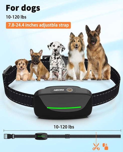 Dog Shock Collar - 4000FT Training Collar with Remote IPX7 Waterproof for 10-120lbs Dogs, Rechargeable e Collar with 4