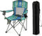Elevon Camping Chair, Portable Folding Outdoor Chair with Arms, Cup Holder and