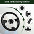 Golf Cart Steering Wheel, Universal Skid Steering Wheel for Club Car EZGO RXV, TXT, Yamaha, Precedent