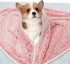 LeapSheep 3-Pack Pet Blankets for Dogs Cats, Heart Pattern Super Soft Fluffy Blankets for Small Medium Large Dogs and