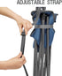 PORTAL Extra Large Quick-Folding Tripod Stool with Backrest - Ideal for Fishing and Camping