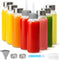 Zukro Glass Water Bottles with Lids & Straw 16 oz, 8 Pack