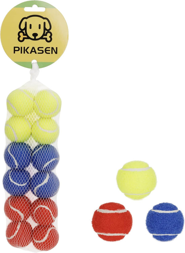 1.5" Small Tennis Balls for Dogs, Cat Toy, Pack of 12 Mini Tennis Balls in 3 Colors for Small Dogs