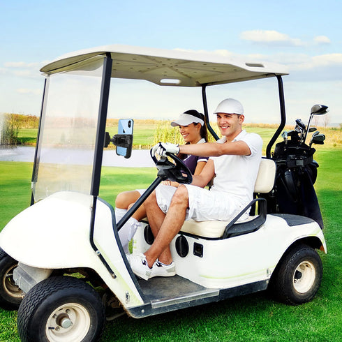 Golf Cart Phone Mount Holder - Compatible with iPhone, Galaxy, Google Pixel, Ultra Strength Magnetic Caddy