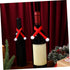 Christmas Pet Scarf, Mini Christmas Scarf for Wine Bottle Decorations, Pack of 10