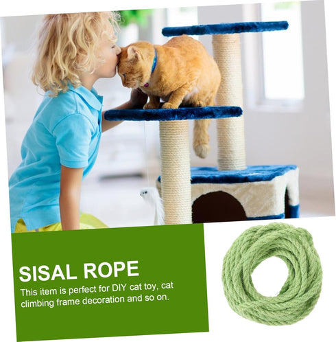 Cat Scratch Pad, Natural Jute Rope for DIY Cat Tree, Replacement Rope for Scratching Post