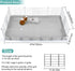Guinea Pig Cage Liner, Waterproof Bedding with Tarp Bottom for C&C Grids, 47 * 24 inches for Guinea Pig and Bunny