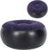 CHICIRIS Inflatable Chair, Portable Flocking Stool Ottoman Footrest with Breathable Surface and Reinforced Bottom
