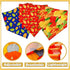50PCS Hemming Large Dog Bandanas Fall Large XL Dog Breed Bulk Autumn Pattern Kerchief Triangle Bibs Head Scarves Scarfs