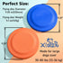 Durable Rubber Dog Flying Disc (2 Pack) - 9.25" Indestructible, Puncture & Bite Resistant for Medium Large Dogs