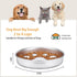 Slow Feeder Dog Bowls, 2 Cups Stainless Steel Non-Slip Bowl, Slow Feeder for Small & Medium Sized Dogs
