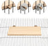 Wontee Wooden Bird Perch Stand for Cockatiels, Conures, Rats, Gerbils, Chinchillas, and Squirrels (M)