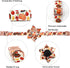 Lionheart glory Turkey Dog Collar with Flower, Flower Dog Collar Thanksgiving Pet Collar for Small Dog Girl or Boy Dog Collar Pet Gift