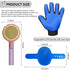 GJEASE Cat Grooming Glove Brush,Self-Cleaning Slicker Pet Brush for Short and Long Haired pats,Dog Bath Brush for Shedding and Grooming,Removes Loose Hair and Tangles,Promote Circulation