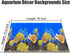 Aquarium Background Seabed Coral Rock Water Plants, Fish Tank Backdrop for 10-20 Gallon Tanks