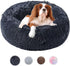 Calming Dog Beds for Small Medium Dogs, Round Donut Washable Dog Bed, Anti-Slip Faux Fur Fluffy Cuddler Anxiety Cat Bed