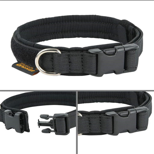 EXCELLENT ELITE SPANKER Adjustable Nylon Puppy Dog Collar, Soft Padded Heavy Duty Quick-Release Buckle for Small Medium
