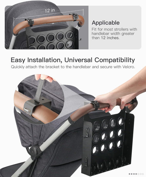 Tiga Golf Stroller Attachment - Enjoy Golf with Your Kids - Easy Installation - Universal Golf Club Holder - Ideal Golf