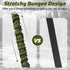 rabbitgoo Green Military Dog Leash, 5.2FT Bungee Training Leash with Shock Absorption & 2 Padded Control Handles