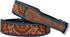 Leather Dog Collar, Western Style Sun Flower Design, Padded for 10AB122-XS