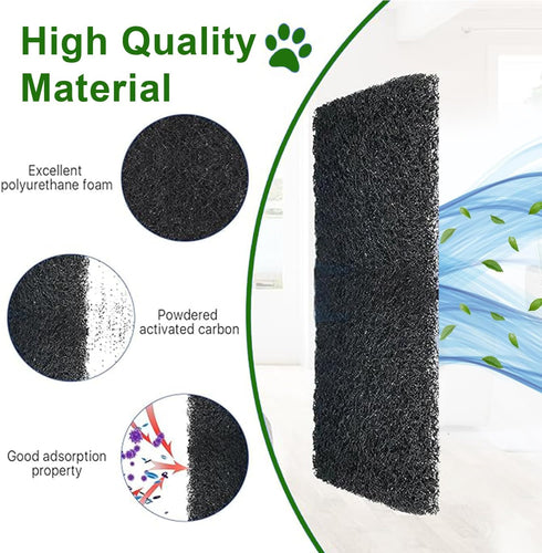 8Pcs Carbon Filters Compatible with Litter-Robot 3 - Replacement Activated Charcoal Filters for Litter Box, Thickened