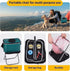 abhideepuecom 1.65 LBS Backpacking Portable Folding Camping Stool, Ultralight Collapsible Foldable Camp Seat with Mesh