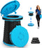 XXL Portable Toilet - 19.7"H Adjustable Foldable Camping Toilet, Luggable Loo with