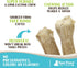 Raw Paws Compressed Rawhide Dog Chew Variety Pack, 10 Pack - 10" Sticks & 6" Bones for Medium Dogs