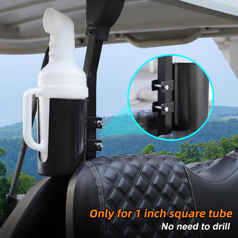 Roykaw Golf Cart Sand Bottle, Universal Divot Filler Sand Pot with Holder for EZGO, Club Car, Yamaha Models