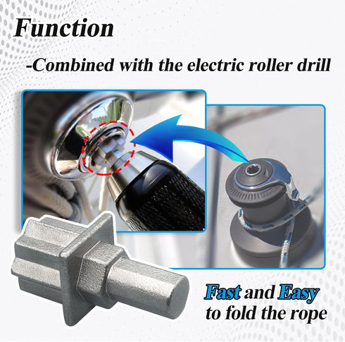 Sailing Cordless Drill 7431 and Winch Adapter, Convert to Powered Winch