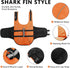 Ripstop Dog Life Jacket Shark Life Vest for Dogs, Safety Lifesaver with High Buoyancy for Small and Medium Breeds