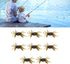 8Pcs 5.1in 1.2oz Artificial Crab Lures, Soft Bait with Hooks, Crab Bait Simulation for Freshwater Saltwater Fishing