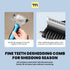 MalsiPree Dog Brush for Shedding, 2 in 1 Undercoat Rake Deshedding Tool for Medium to Large Dogs, Pet Dematting Comb