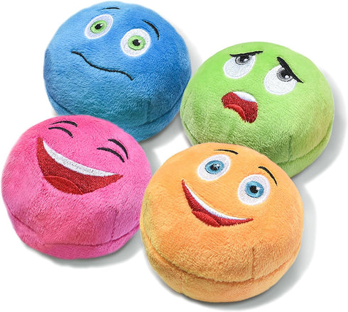 Squeaky Dog Toys, Stuffed Plush Puppy Toy Balls to Keep Them Busy,