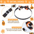 50 Pcs Halloween Dog Bow Ties Adjustable Cat Bow Ties Neckties Set for Halloween Dogs Cat Decoration Supplies (Ghost)