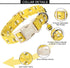 ARING PET Bees Dog Collar, Cute Adjustable Yellow Bees Print Pet Collars for Small Medium Large Dogs