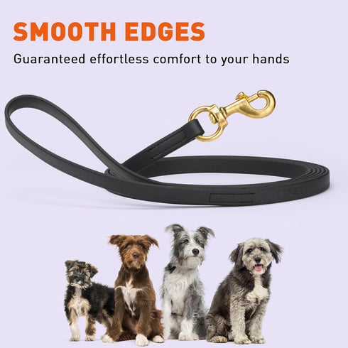 Viper Biothane K9 Working Dog Leash, Waterproof Lead for Tracking Training, 0.62 in Wide by 15 ft Long (Black)