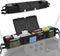 Golf Cart Front Storage Basket with Insulated Cup Holders, 1680D Oxford-Fabric, Universal No-Drilling Organizer